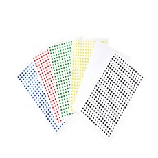 나임 원형스티커3mm 꾸미기스티커, 흰색