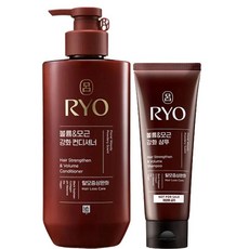 려 흑운 볼륨&모근강화 컨디셔너 린스 480ml+112ml 증 정 힘없는머리카락 뿌리볼륨, 1개