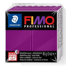 Staedtler Fimo 프로페셔널 소프트 폴리머 클레이 85g(3온스) 오렌지, 바이올렛