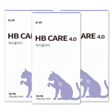 닥터바이 헤어볼케어 고양이 헤어볼 영양제 예방 배출 도움 소화 건강 보조제, 헤어볼+장건강, 3세트