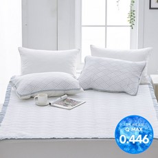 [애끌리아] 우벤 HR 3중직 밴딩 냉감 베개덮개 2장(50X70), 사이즈:우벤