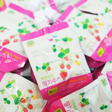 자연마을 NFC 순수 과일 착즙 딸기 주스 100ml 30팩 유아 음료