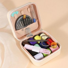 攜帶式針線組 居家縫補工具, 1個, 白色不含工具空盒,針綫盒10*10*5cm, 白色