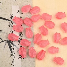 물고기 DIY 20 유리 주얼리 비즈 14x10mm 1개 애완물고기 애완돌, 10 연 레드  1 개   유리 물고기