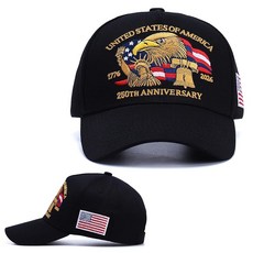 Zolquatra 250주년 기념 미국 모자 - 조절 가능한 유니 캡 1776-2026 자수 남성 및 여성용