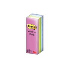 포스트잇 파스텔 큐브 노트 25 x 76 mm, 혼합 색상, 225매, 1개