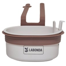 [원터치거름망]라본다 와이드 물빠짐 싱크대거치대, 화이트, 1개