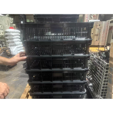 二格籃 果菜籃 收納籃, 黑色, 1個