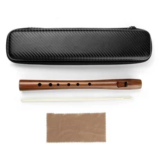 어린이와 성인을 위한 나무 플루트 아일랜드 휘슬 윈드우드 악기 D 키 균열 없음, 01 빠른, 02 Red