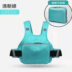 機車兒童輔助安全帶 載娃騎行卡扣安全帶, 1個, 清新綠
