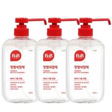 비앤비 액상형 젖병세정제 허브그린향, 600ml, 3개