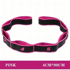 단계 스타일 댄스 요가 스트레칭 벨트 필라테스 피트니스 텐션 디지털 탄력 트레이닝 스포츠, 색상: 1. Pink, 1개