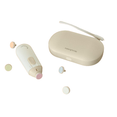 신생아 아기 손톱 네일트리머, 1세트, 베이지