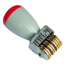 日期章 日期打印機 D4打碼機 生產日期章 有效日期章 小號可調日期打碼機 金屬數字轉輪滾動章, 1個, 單個印章（送波針）