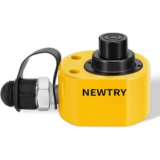 NEWTRY 26mm (10t) 유압 잭 다단식 플랫 잭 병 잭 10톤 총 스트로크 유압 램
