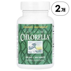 소스 네추럴스 야에야마 클로렐라 20mg Source Naturals Yaeyama Chlorella® 20 mg 300정, 2개