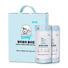 윌리365 행주 윌리 롤타입 빨아쓰는 키친타올 일회용 주방 티슈 타월, 1세트