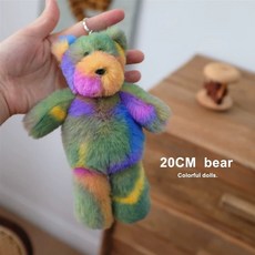 토끼 애착인형 생일 여자친구 선물, 1개, A. 곰 펜던트
