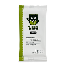 똑똑연구소 김똑똑 어린이김 아기김 아기반찬 저염김, 60개, 2g, 담백한맛