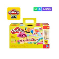 플레이도우 뉴 메가팩 유아용 클레이 36팩, 혼합색상, 3kg, 1세트