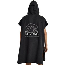 서핑후드 슈트 스쿠버 다이빙 비치 방풍 자켓 타월 블루고래스몰 다이빙캡 방수 보온 다이빙후드, A. 블랙 95cmX75cm