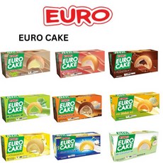 유로 퍼프 케이크 커스터드 태국 과자 크림 케이크 간식 케이크 과자 1박스 12개 6박스발송, 멜론