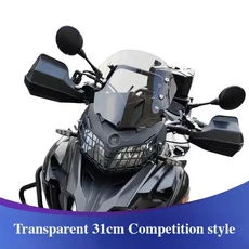 Benelli TRK502 TRK 502 552 오토바이 윈드 스크린 더블 버블 실드 디플렉터, 16 Transparent 31cm