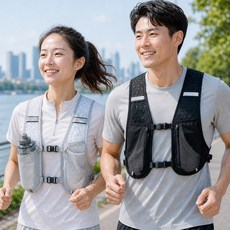 초경량 트레일베스트 러닝조끼 마라톤조끼 2colors.k, 1개, 블랙