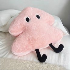 多金 台灣出貨 ins風 綠色小樹 毛絨玩偶抱枕 臥室沙發床頭靠墊 聖誕禮物 生日禮物 交換禮物 可愛造型, 粉松樹,45公分[帶拉鍊], 粉松樹