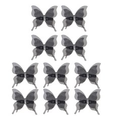 나비 안전핀 큐빅 장식 핀 커튼 데코레이션용, Black