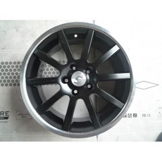 FK鋁圈 17吋 5/112 SPORT057 平光黑車邊, 1個