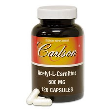 Carlson 乙酰左旋肉鹼膠囊 500mg, 120顆, 1罐, 120顆
