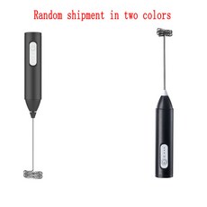 超低價！家用 3 速電動奶泡器 KD306 充電咖啡攪拌器烘焙工具, 黑色【充電型號】