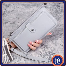 新款雙折錢包女款學生零錢包，多功能多隔層卡包，簡約網紅百搭手拿包