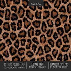 Leopard Print Scrapbook Paper Pad 8x8 Scrapbooking Kit for Cardmaking Gifts DIY Crafts Printmaking... Paperback, Crafty as Ever, English, 9781636571720
