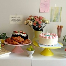 앨리건트테이블 샤이니 파스텔 케이크스탠드 3color 디저트 플레이트 생일 카페 트레이 182985