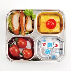 인콕 다이어트 스텐 식판 정사각 4구, 1개, 없음