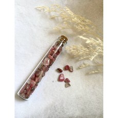 櫻花雨 靈氣水晶療癒瓶 天然水晶碎石 能量淨化 提升心靈和諧, 1個