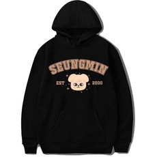 DHSPKN Skz Merch 후디 앨범 SKZ CASE 143 Felix Jisung Minho 후드 스웨터 여성용 풀오버 탑 남성 및 여성용 승민 L