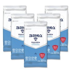 크리넥스 안심 손소독 티슈 휴대형, 32매, 5개
