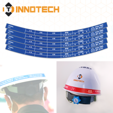 안전모 식별띠 반사띠 안전 혈액형스티커 S134-13 10SET(50개입), 10세트, 청색