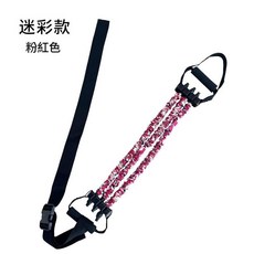 引體向上助力帶 健身阻力帶 拉力彈力繩, 迷彩款粉色, 1個