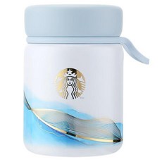 스타벅스 단청 잉크 보온병 11149165, 1개, 636ml, 블루 + 화이트
