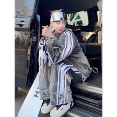 벨벳보드복 스키복장 겨울스포츠 남녀공용 상하의세트 루즈핏 와이드팬츠 빅사이즈 캐주얼