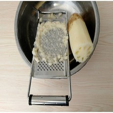 대형 강판 감자 스틸 무 전강 연근 분쇄기 가는도구, 1개, 스틸 손잡이