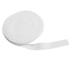 pson 10야드 신축성 가장자리 트림 접이식 밴드 재봉 옷 속옷 머리띠 DIY 공예품 마스크(보라색 폭 0.59인치)용 소프트 스트레치 스판덱스 바인딩, White, 1개