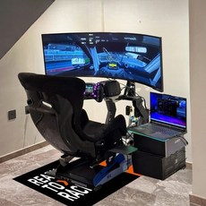 레이싱 시뮬레이터 시트 지지대 미끄럼 방지 카펫 룸 바닥 매트, 1개, 4_4호, 단일 모델