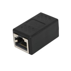 넥시 NX-C5E-UCI CAT5E UTP 커플러 랜선 연장 젠더 RJ45 다이렉트 커넥터 인라인 어댑터 연결 인터넷선 I형 랜젠더, 29mm, 1개, 블랙