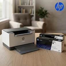 (보증기한1년연장행사)HP M211d 흑백 레이저 프린터 A4 프린터 양면인쇄 + 136A 2개 토너 세트, 1세트