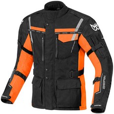 BERIK 베릭 Torino Waterproof 바이크 Textile 오토바이 자켓136786, Black/Orange_48